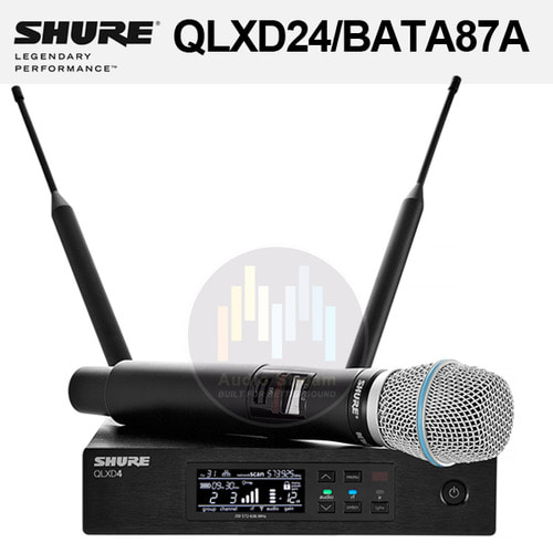 SHURE QLXD24/BETA87A 900Mhz 대역 슈어 무선마이크