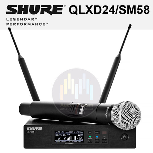 SHURE QLXD24/SM58 900Mhz 대역 슈어 무선마이크