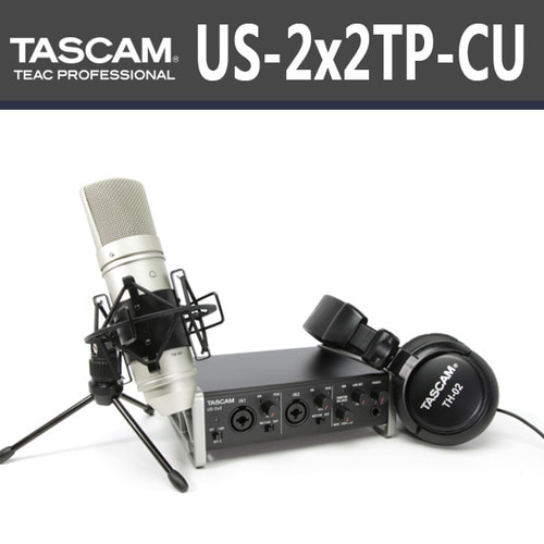 TASCAM US-2x2TP-CU/인터페이스 마이크 패키지